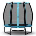55 Inch Trampoline for Kids Toddler Mini Trampoline with Safety Enclosure Net - Blue