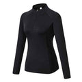 Women's Yoga Stand Collar Sweater – Long Sleeve Fitness Training Top