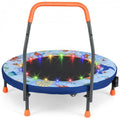 Mini Trampoline Folding Small Rebounder for Kids with Lights