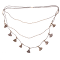 Triple Strand Tassel Necklace