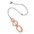 Tonal Triple Resin Hoop Pendant