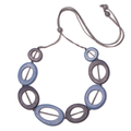 Tonal Resin Hoop Necklace