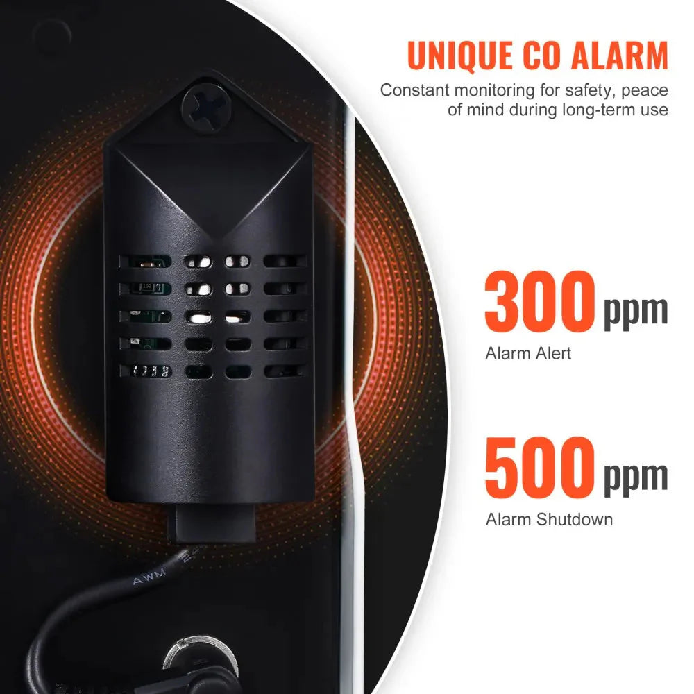 VEVOR 8KW Diesel Heater, 12V/24V All-in-One Air Heater, Bluetooth App, Remote & Display, CO Alarm, Fast Heating Horizontal Portable Heater for Vehicles & Garage