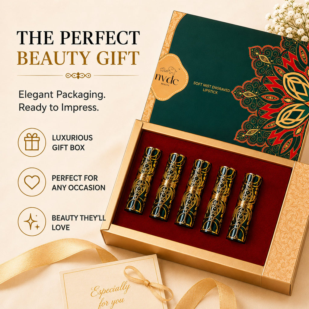 Soft Mist Satin Lipstick Set – 5 Vegan Shades