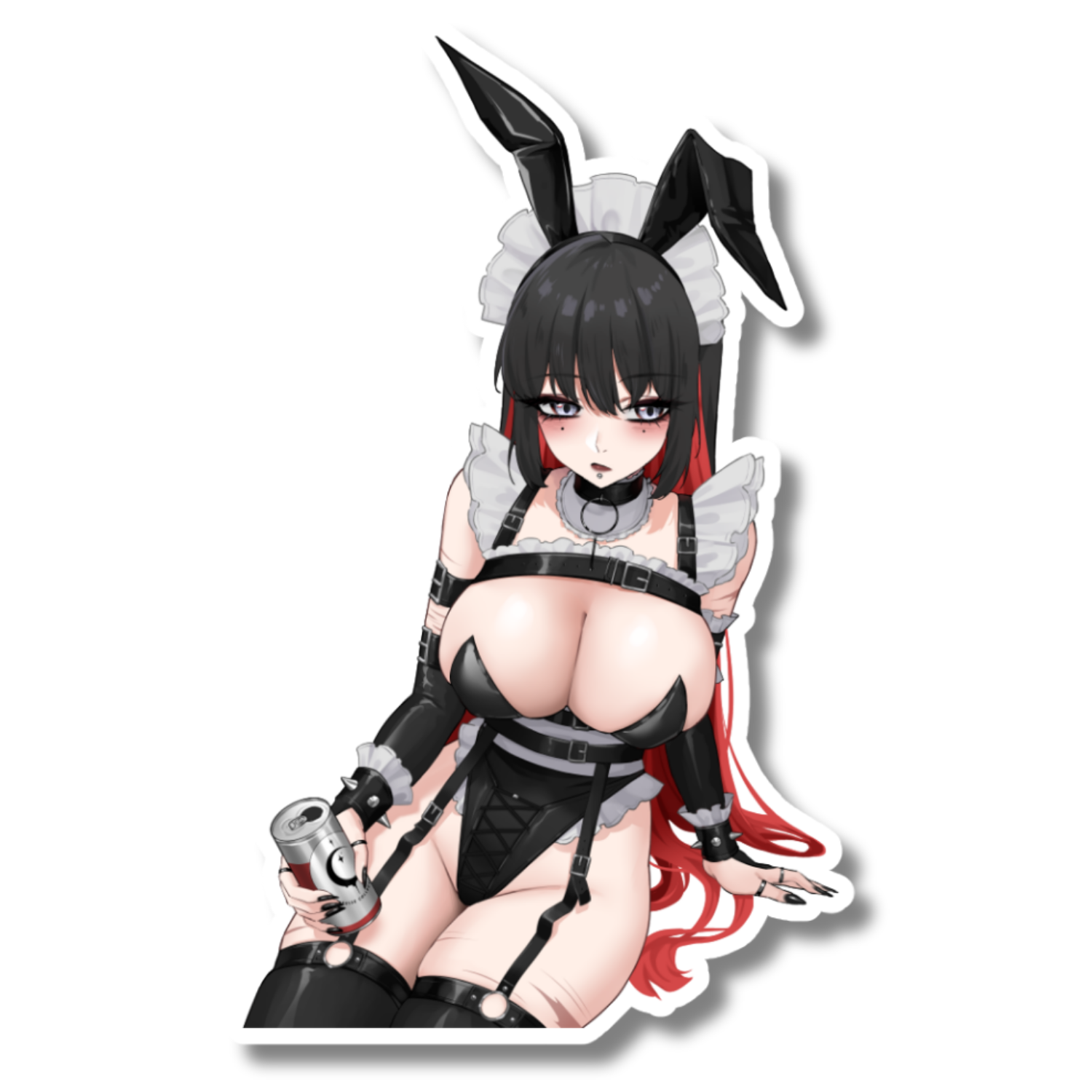 Z7: Zenith Bunny Girl (19 - Front View) Sticker