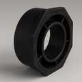 LESSO ABS Flush Bushing — Spigot × Hub DWV, cUPC Certified