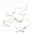 Hanging String Of 5 Wooden Stars