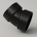 LESSO ABS 22.5° Elbow — Hub × Hub DWV, cUPC Certified