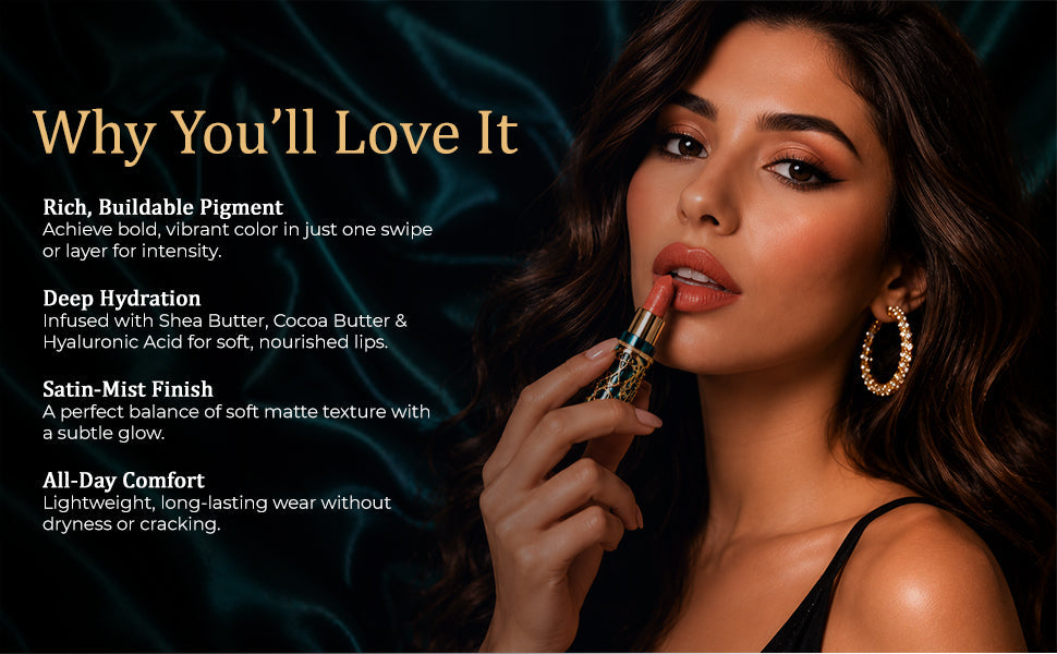 Soft Mist Satin Lipstick Set – 5 Vegan Shades