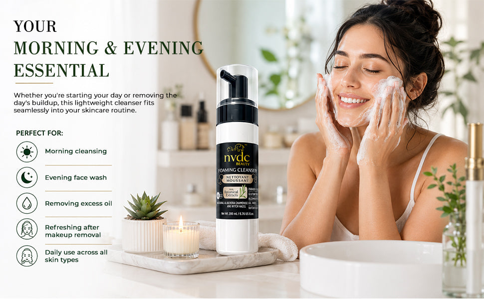 Enriched Face Foaming Cleanser with Chamomile & Witch Hazel