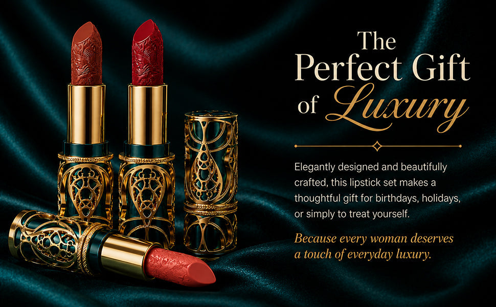 Soft Mist Satin Lipstick Set – 5 Vegan Shades