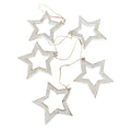 Hanging String Of Open Wooden Stars
