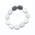 Resin Two Tone Elasticated Bracelet