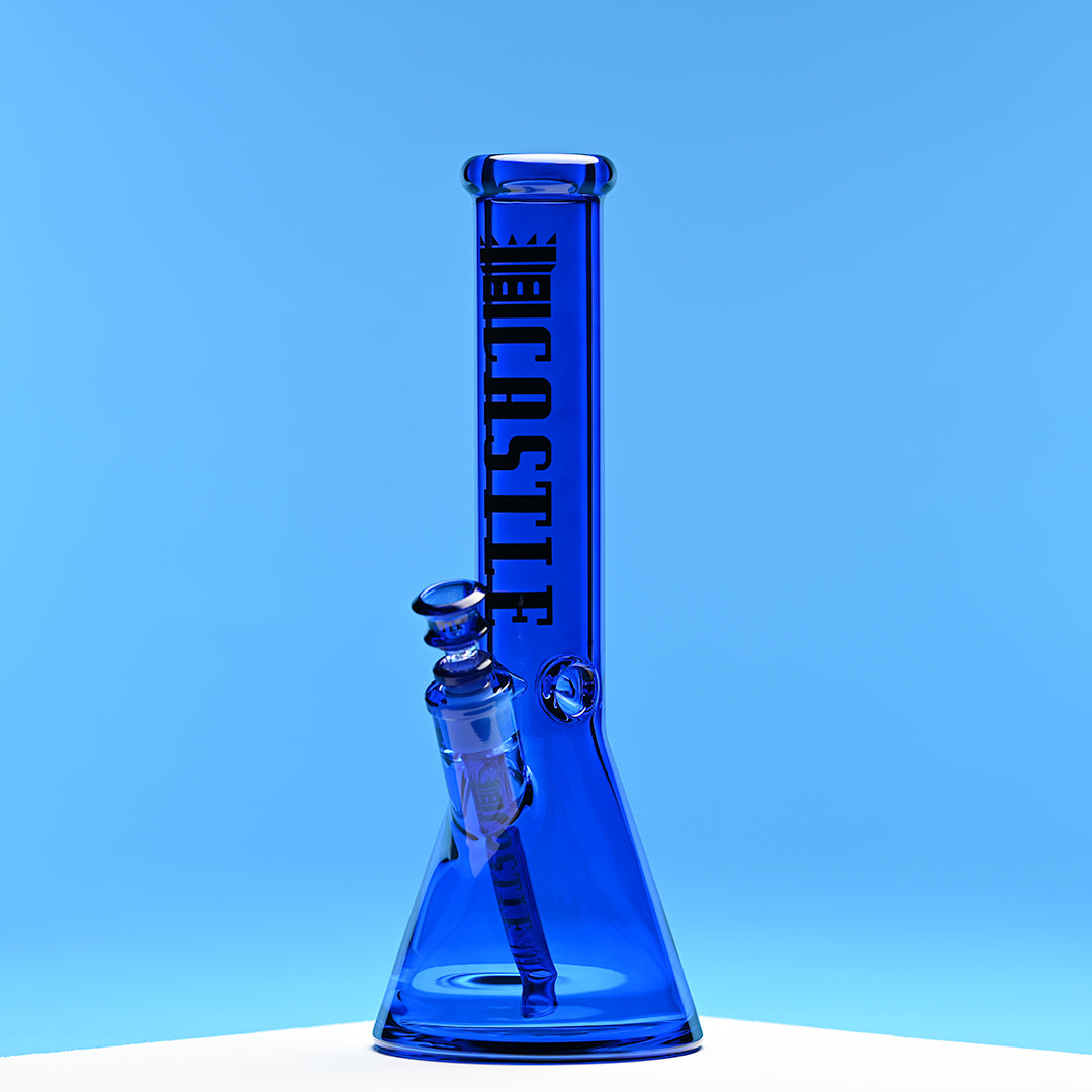 14" Electroplated Beaker Bong – 7mm Heavy Duty Glass