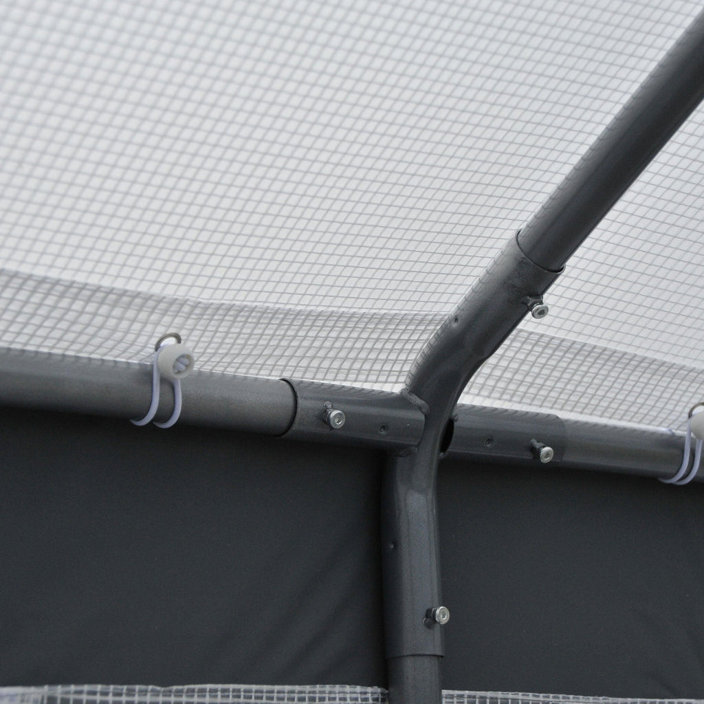 Outsunny Heavy-duty Walk-in Greenhouse 8' x 6' x 7.5' Outdoor Polytunnel for Vegetable Plant Growth Warm House