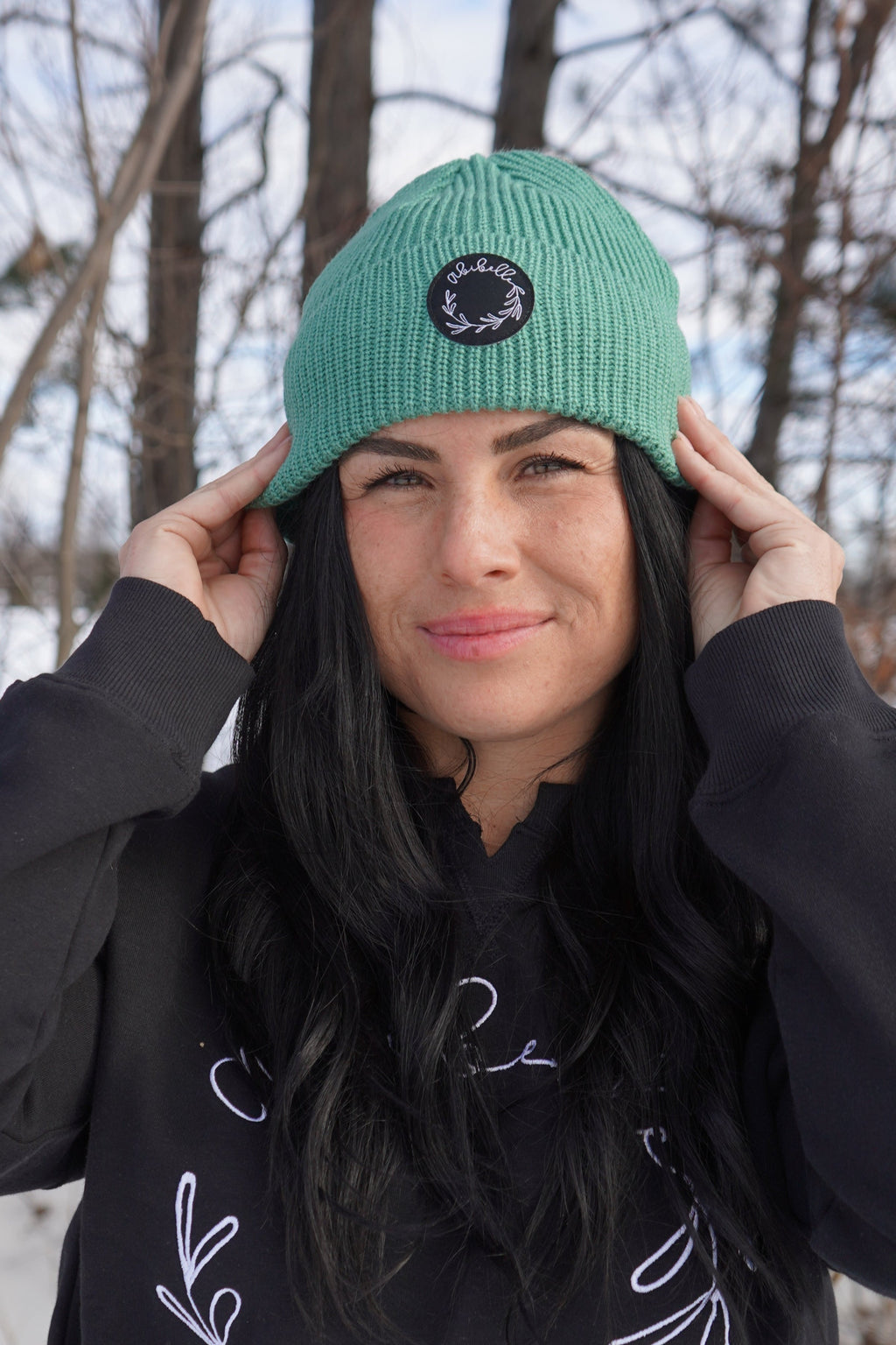 Tuque en laine menthe