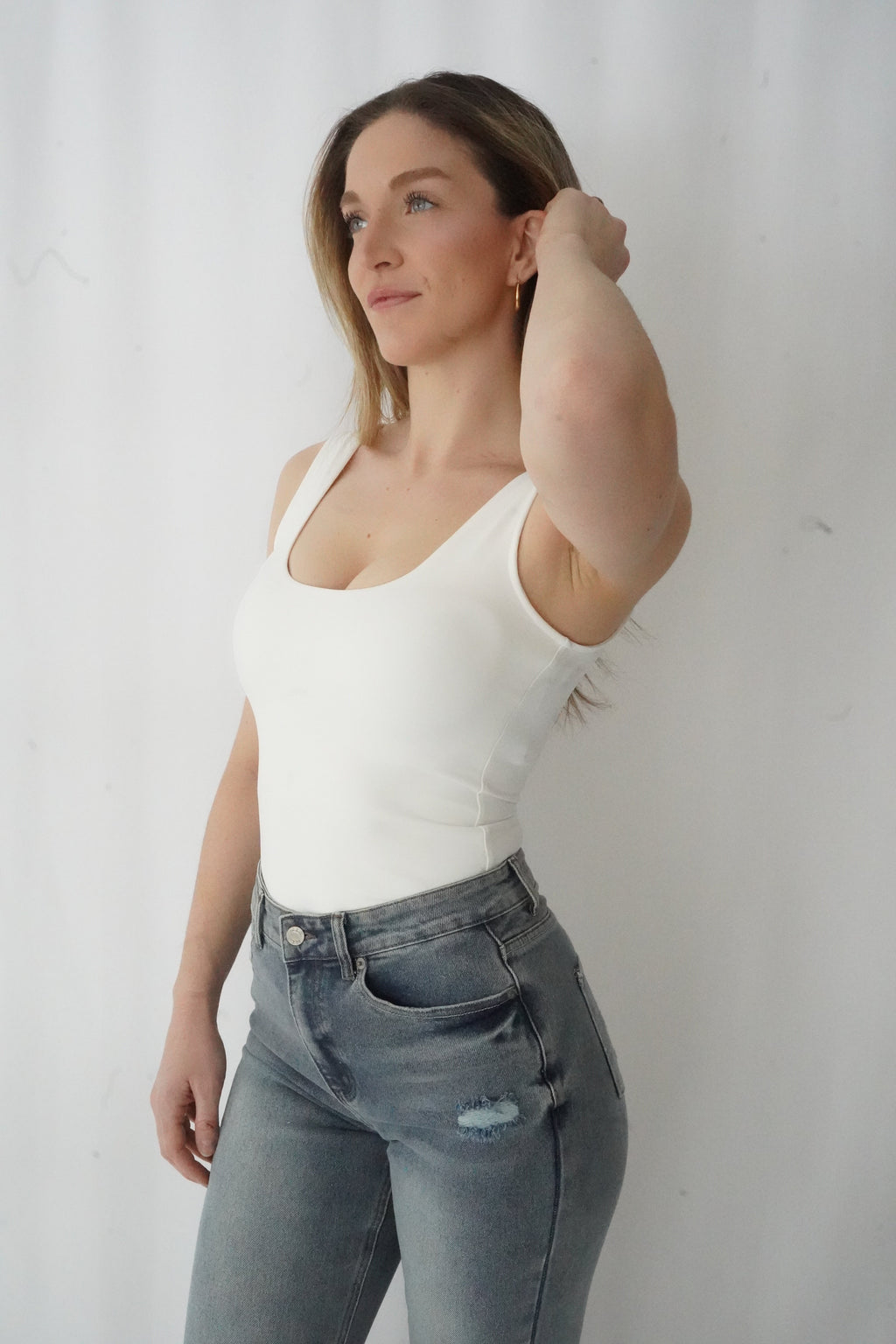 Body-cami blanc
