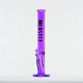 18" Straight Tube Bong – 9mm Thick Electroplated Glass