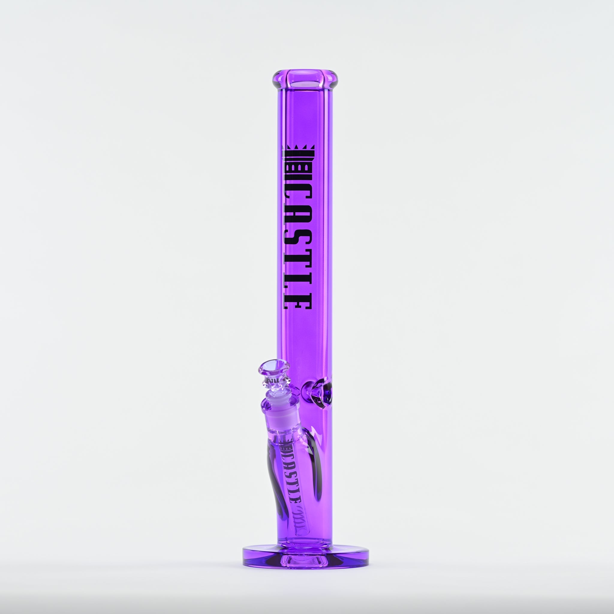 18" Straight Tube Bong – 9mm Thick Electroplated Glass