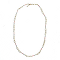 Long Chainlink Necklace with Enamel