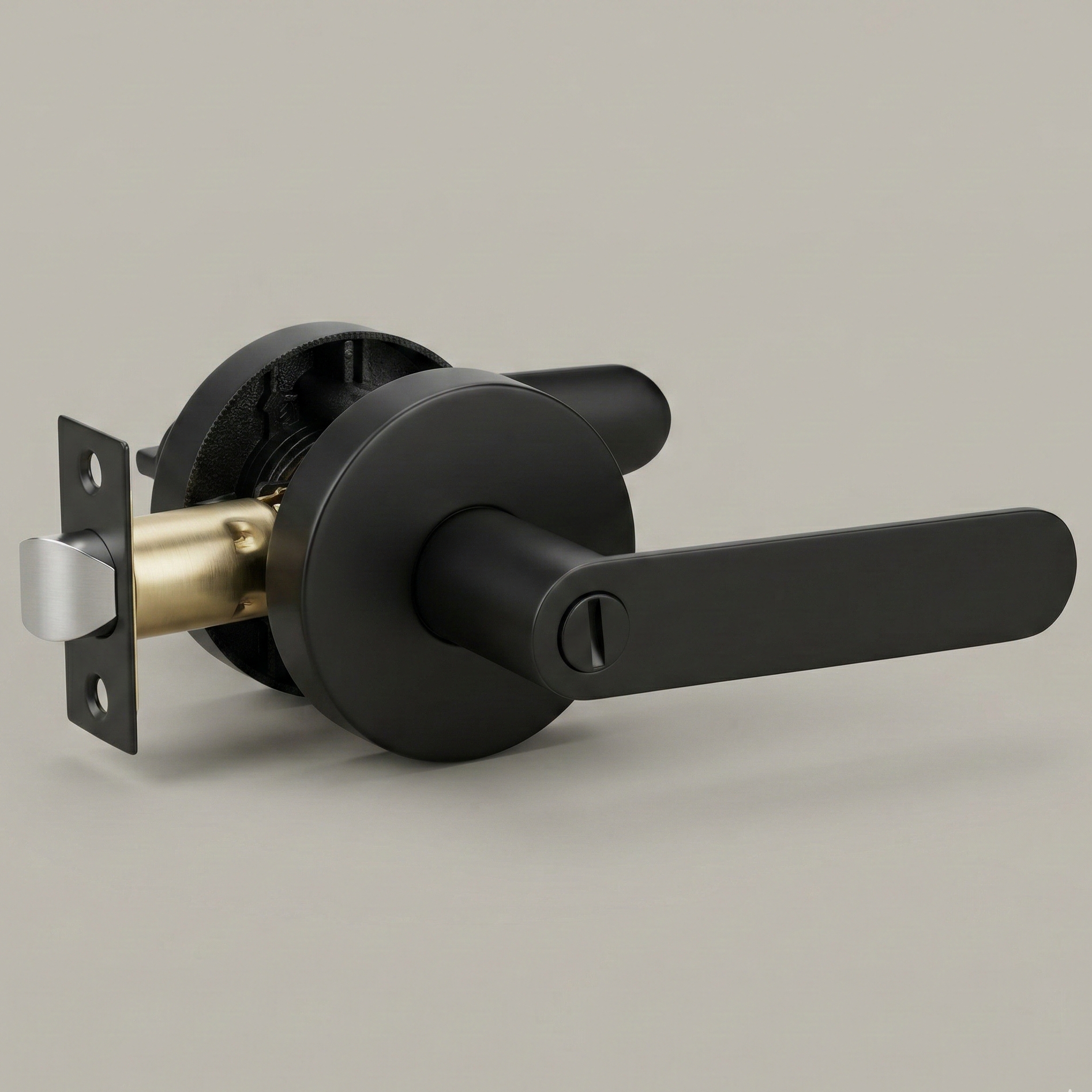 Vellum Hardware Rail Door Lever — Flat Bar, Keyed, Privacy, Passage & Dummy