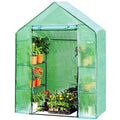 Greenhouse Outdoor Large Walk-in Plant Green house for Plants (Green)