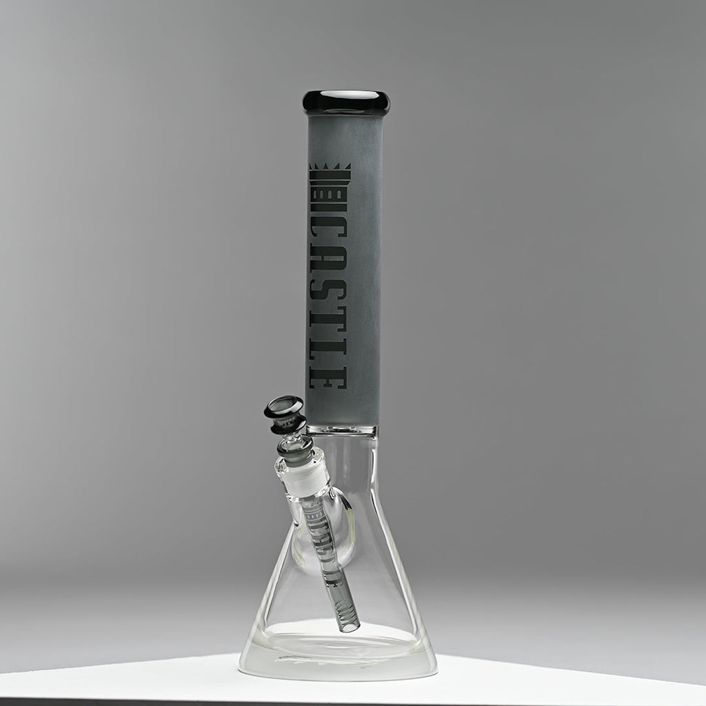 Frosted Tube (16″) Colored Beaker Bong