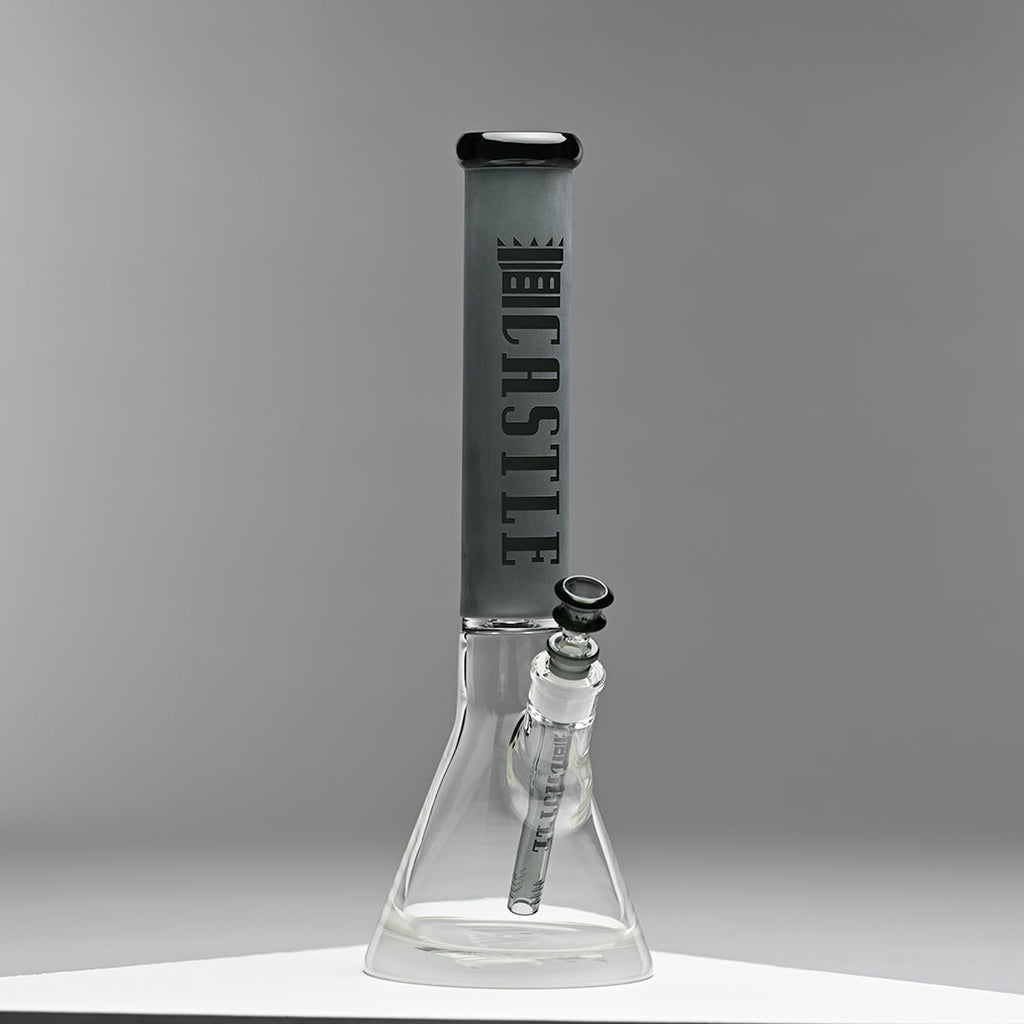 Frosted Tube (16″) Colored Beaker Bong