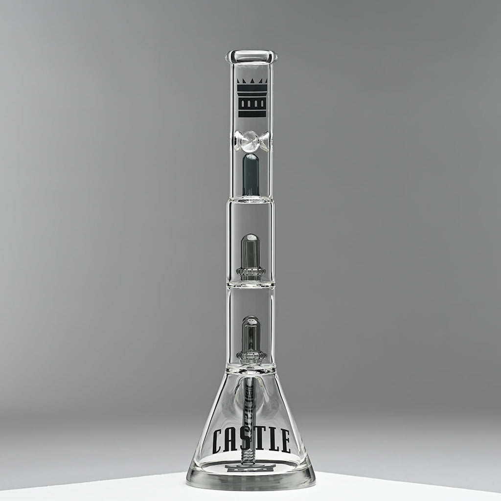 Double Showerhead (18″) Innovative Beaker Bong
