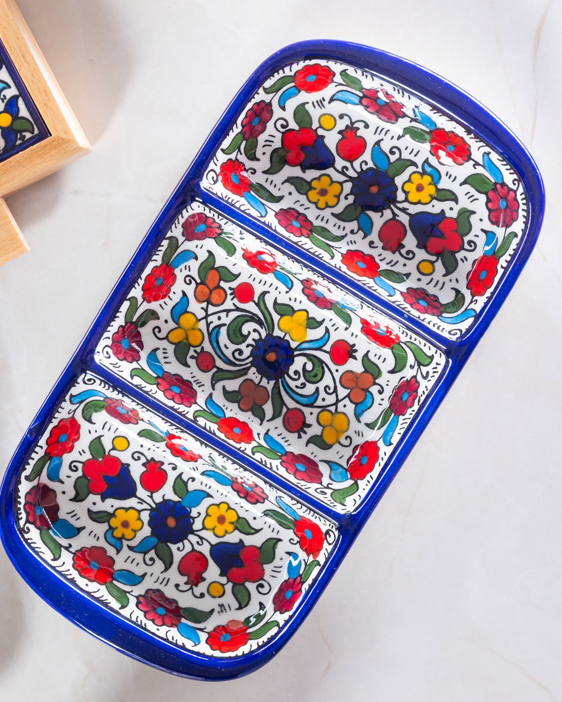 Triple Serving Platter - Zahra