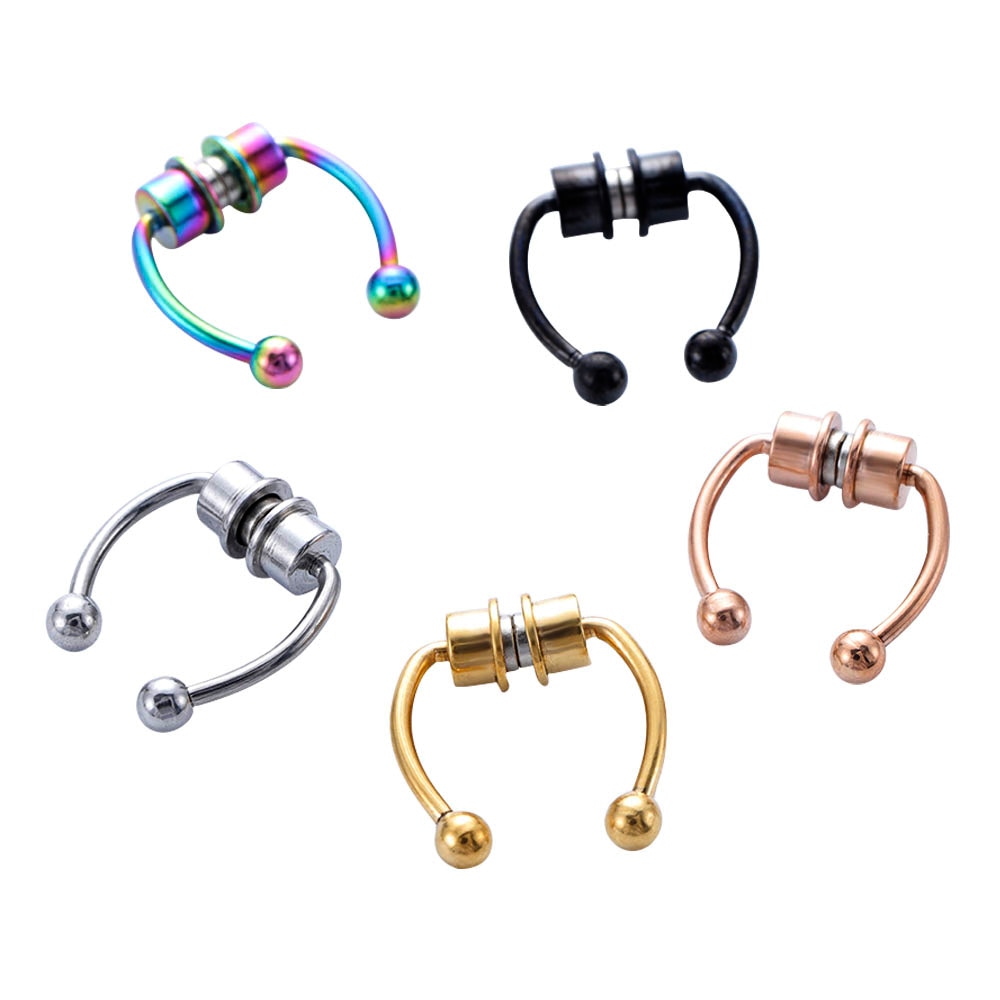 1pcs U Shaped Fake Nose Ring