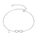 The Endless Summer 925 Sterling Silver Infinity Anklet