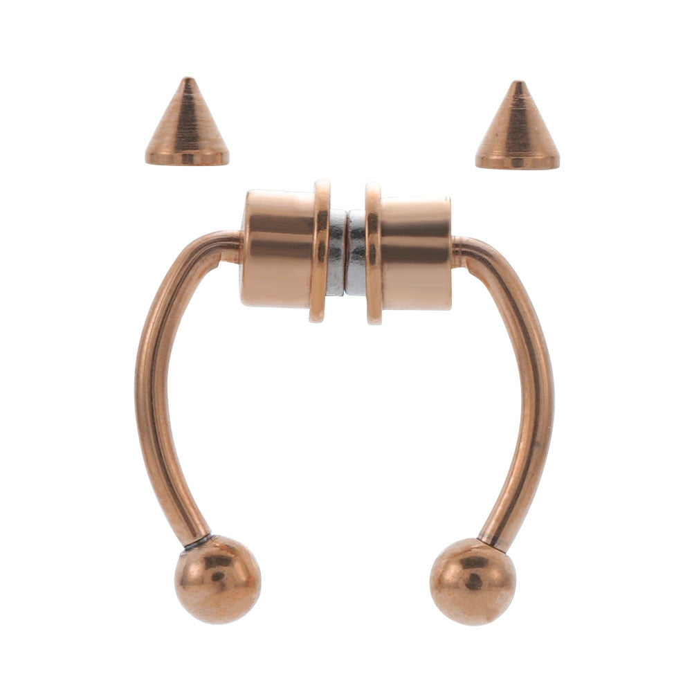 1pcs U Shaped Fake Nose Ring