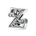 Vintage Openwork 925 Sterling Silver Initial Charm