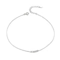 The Delicate 925 Sterling Silver Beaded Anklet