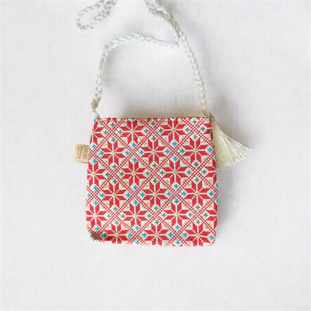 Tatreez Shoulder Pouch - 3 Zipper Compartments | Made by Palestinian Artisans