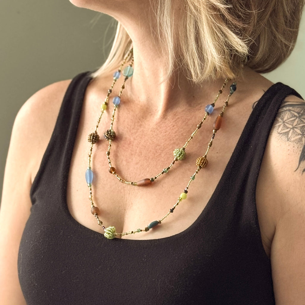 Small Beaded Ball Necklace