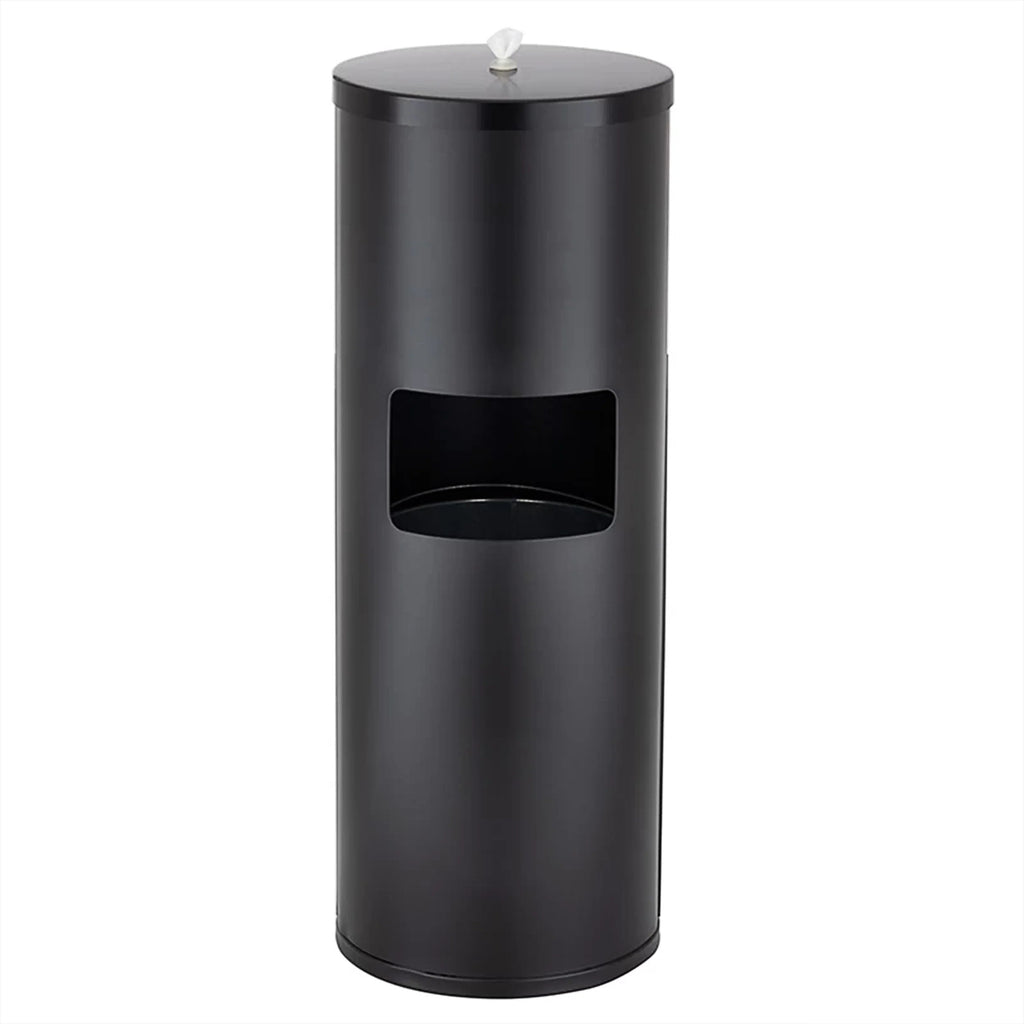 Stainless Steel Floor Standing Wet Wipes Dispenser – Black | Durable & Modern Design