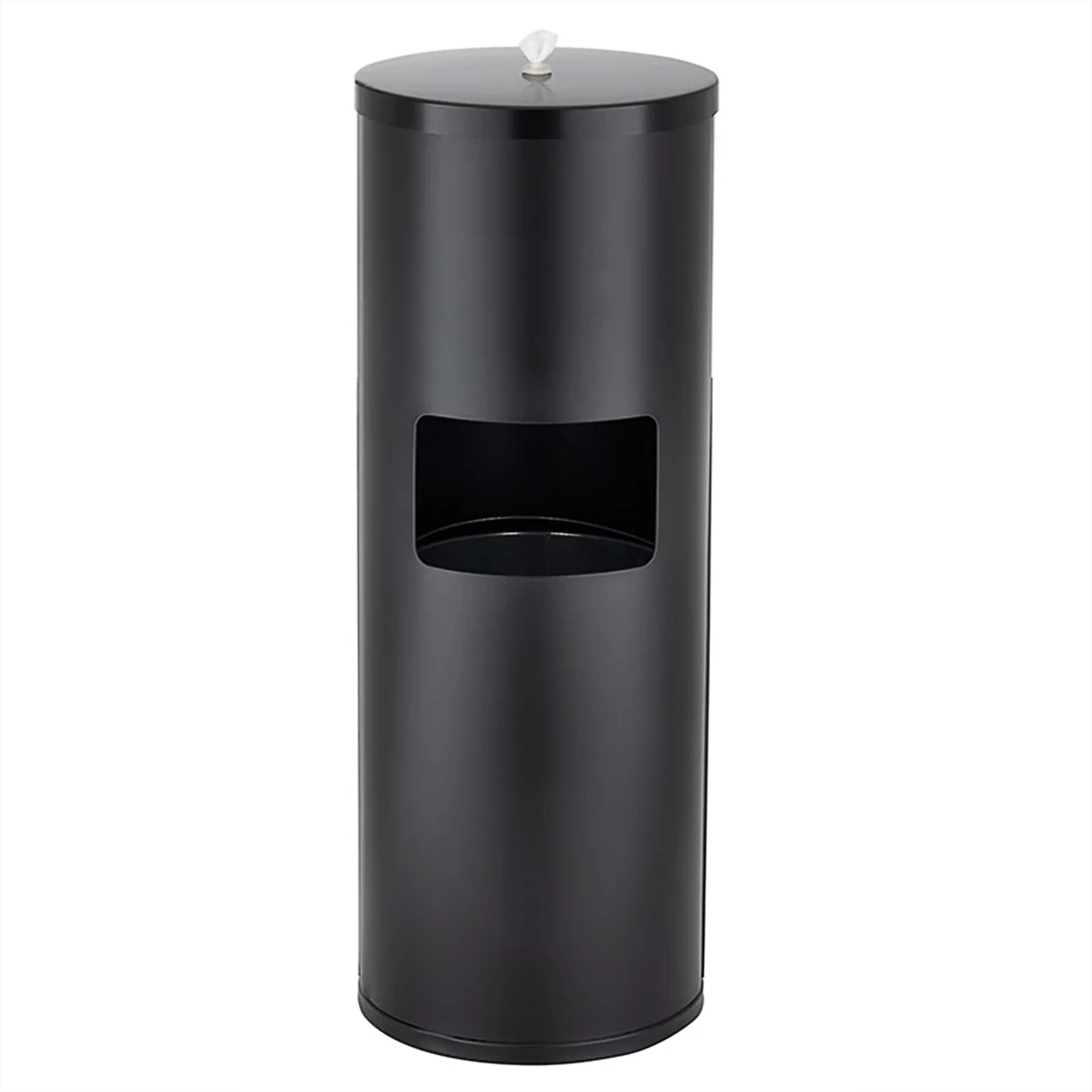 Stainless Steel Floor Standing Wet Wipes Dispenser – Black | Durable & Modern Design