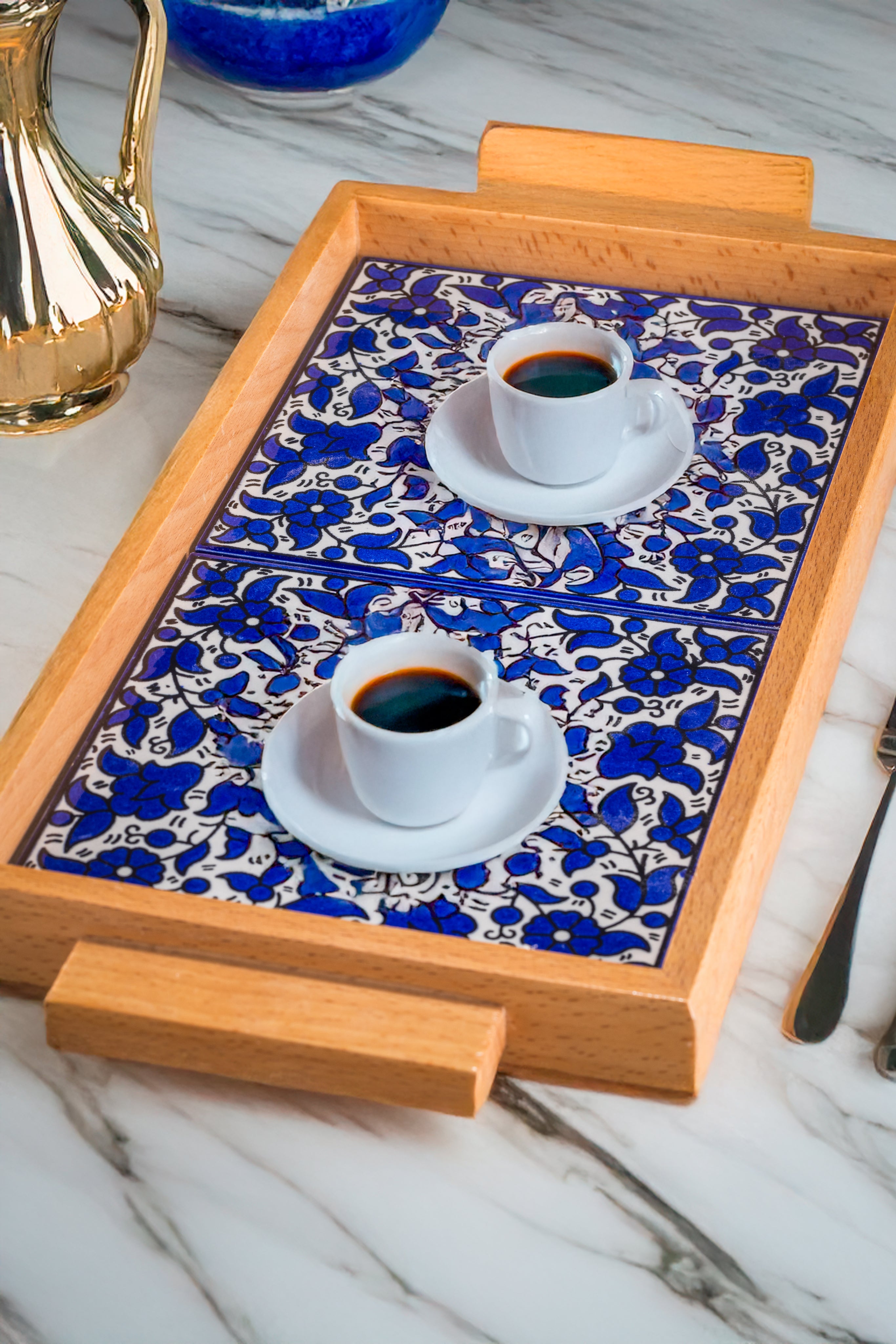 Wooden Serving Tray - Zahra