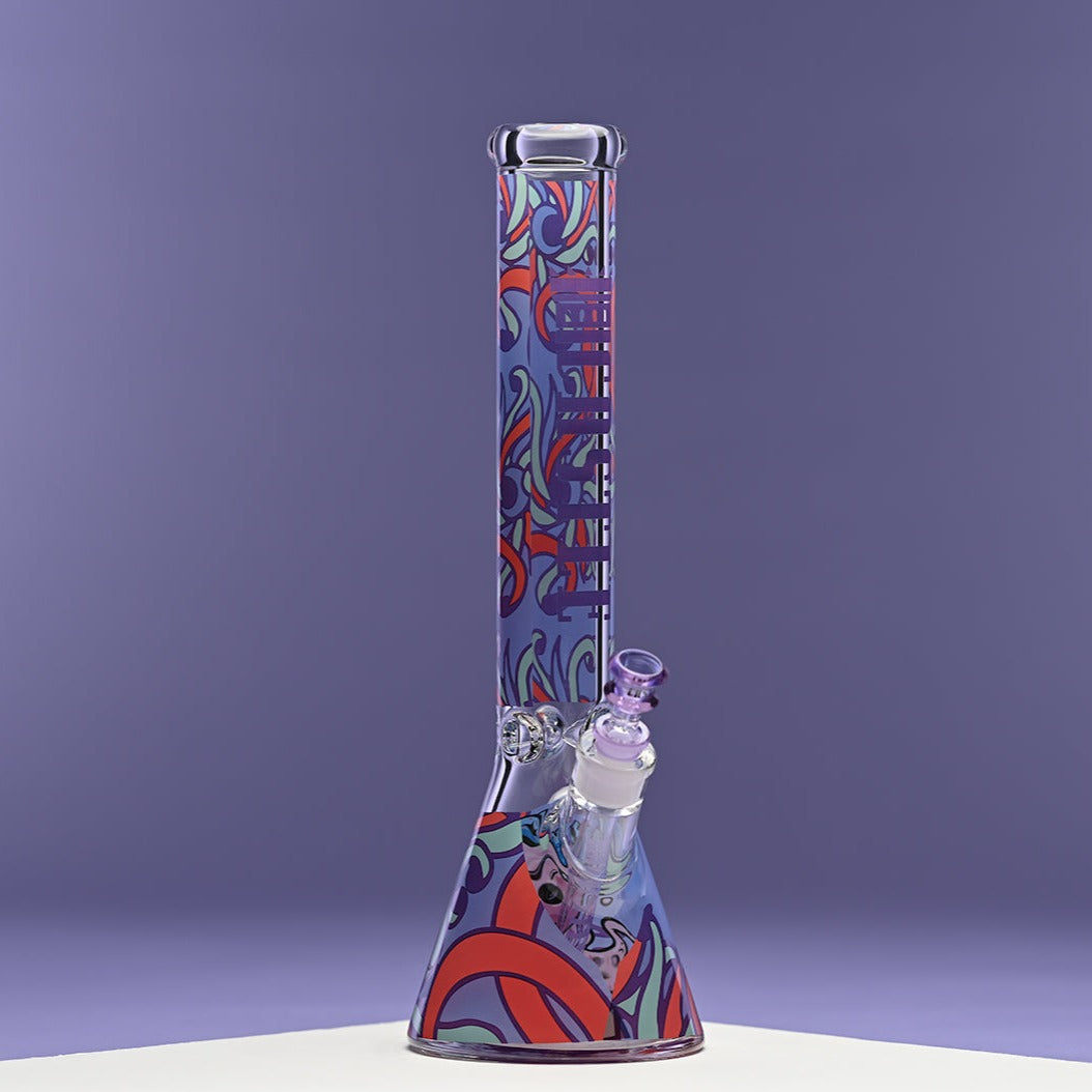 16" Octopus Beaker Bong - 9mm Thick Glass