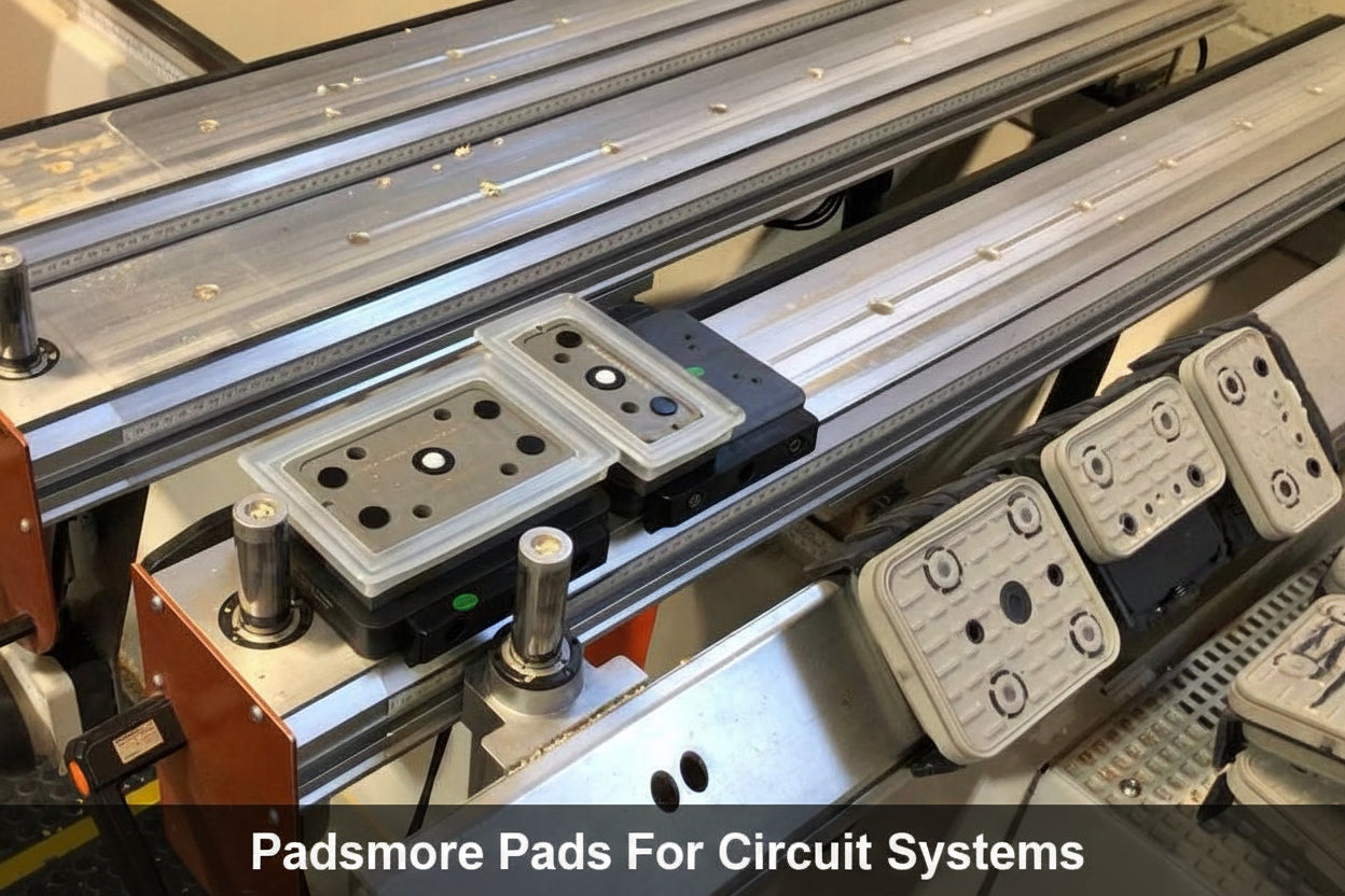 CNC Suction Blocks for circuit systems 160*115 - 50mm height (Rubber Top,Fixed)