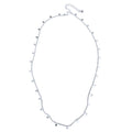 Delicate Disc & Chain Necklace In Silver Plate