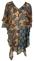 PRG7107 Sheer Avatar Pure Silk Waterfall Top