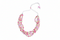 Resin & Glass Bead Disc Necklace