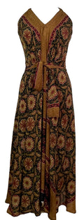 PRC7668 Avatar Pure Silk Maxi Dress with Belt