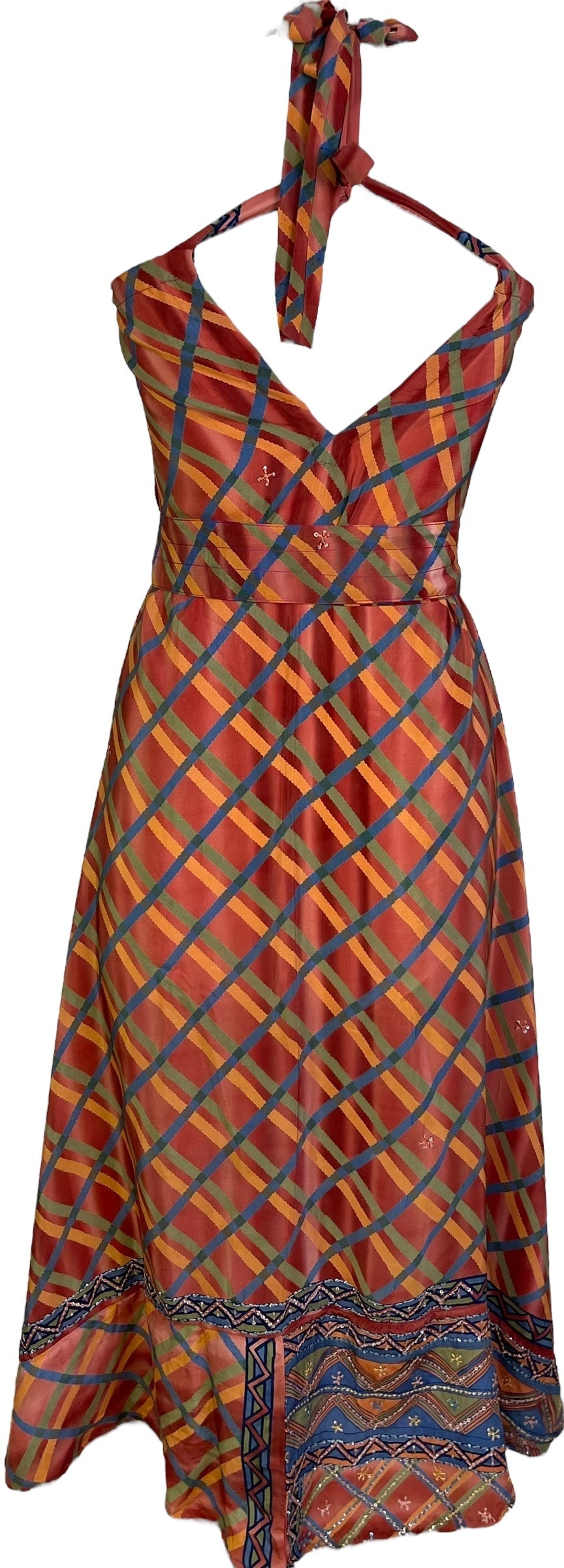 KERRI PRC7249 Avatar Pure Silk Maxi Dress with Belt
