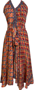 KERRI PRC7249 Avatar Pure Silk Maxi Dress with Belt