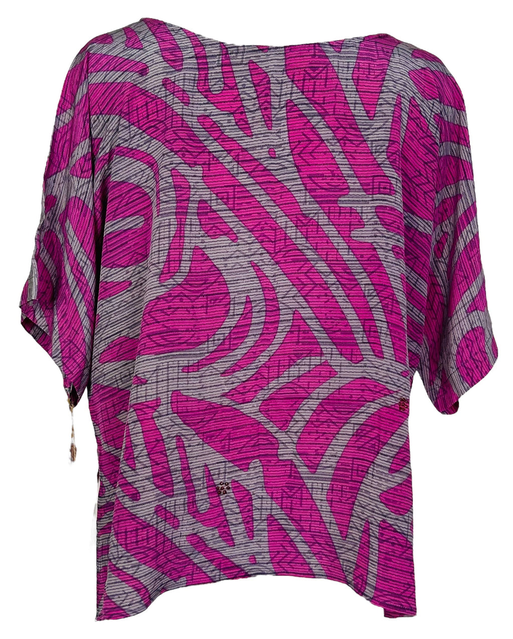 PRC7031 Avatar Pure Silk Side Slit Top