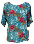 PRC6699 Avatar Pure Silk Side Slit Top